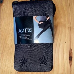 APT. 9 Black Microfiber Tights
